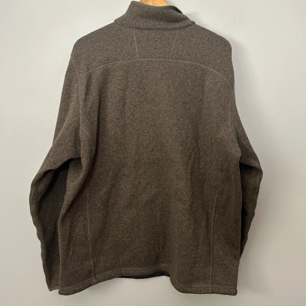 The North Face Gordon Lyons Sweater Men XXL Brown 1/4 Zip Fleece Pullover